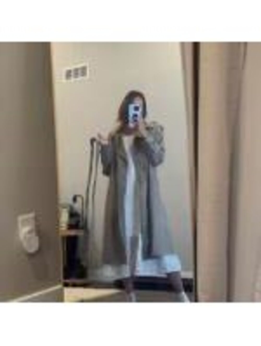 Primark beige/khaki long trench coat